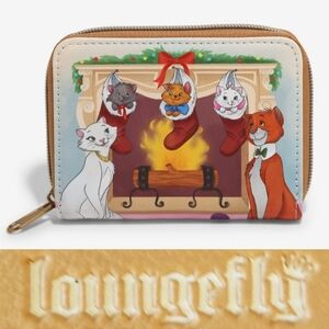 Loungefly Disney Aristocats Fireplace Mini Zipper Wallet NWT